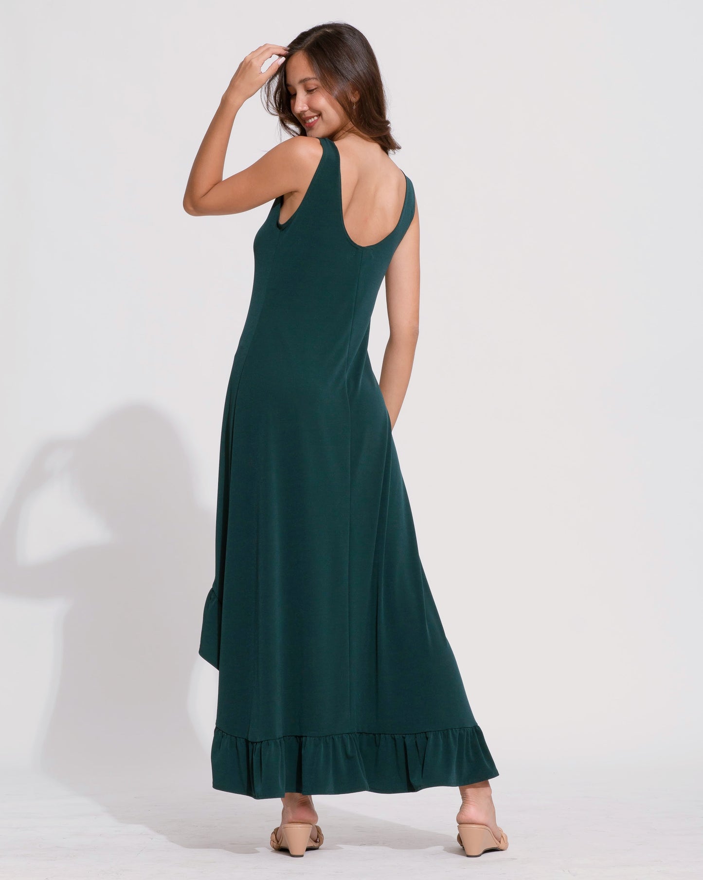 Harlow Dress - Deep Green