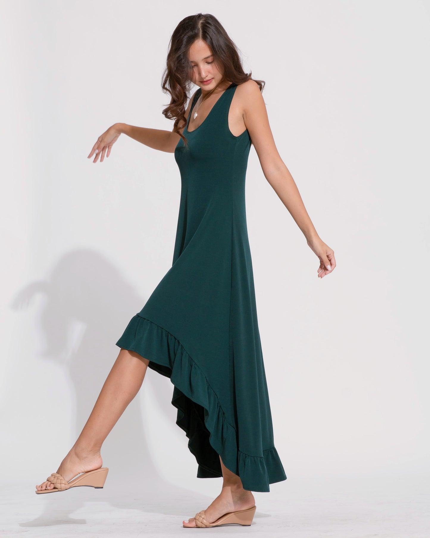 Harlow Dress - Deep Green